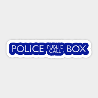 Police Public Call Box Sticker